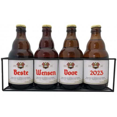 Duvel bierpakket : Beste Wensen voor 2023 (4 flesjes) - Rekje